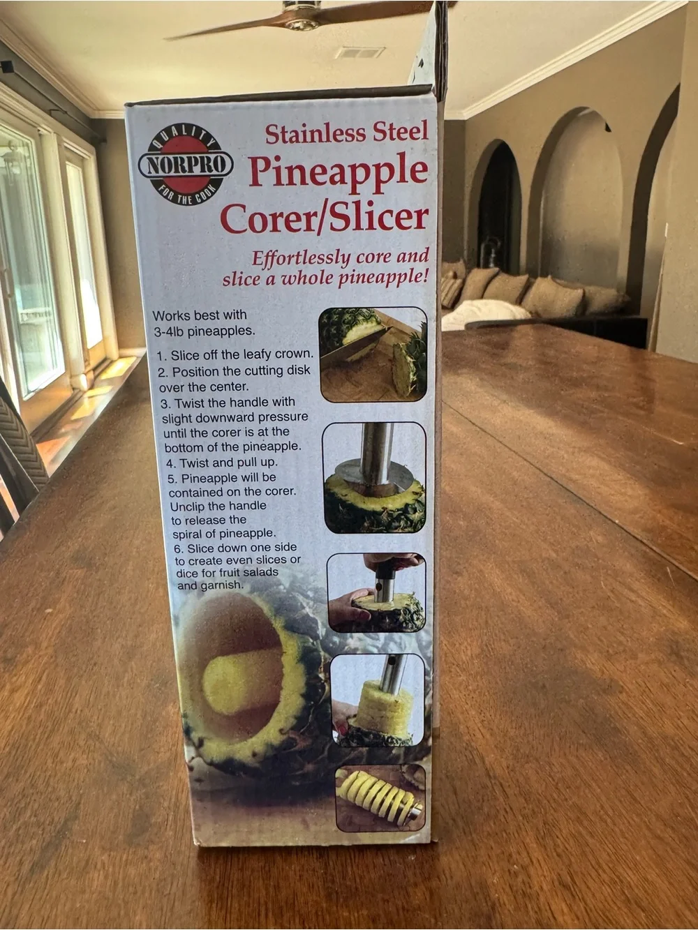 Norpro Stainless Steel Pineapple Corer/Slicer - Black & Silver